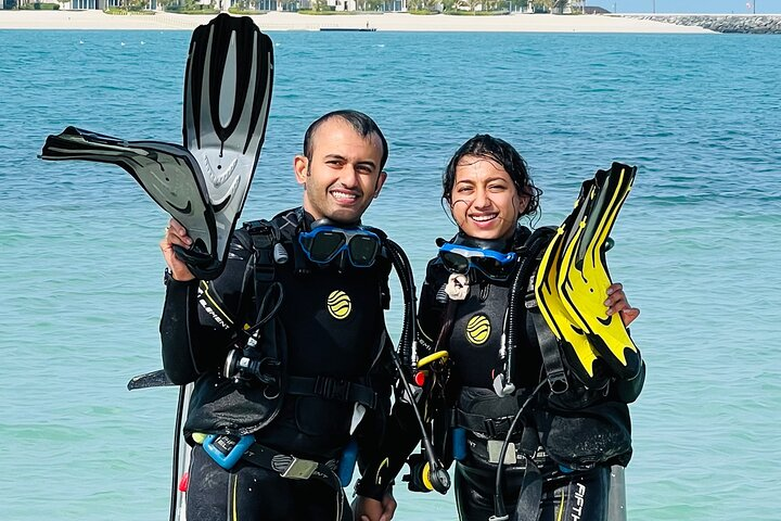 Experience the joy of underwater exploration with certified instructors complimentary gear and breathtaking scenery creating unforgettable memories in Dubai's clear waters. Dive into adventure at Lamer Beach!